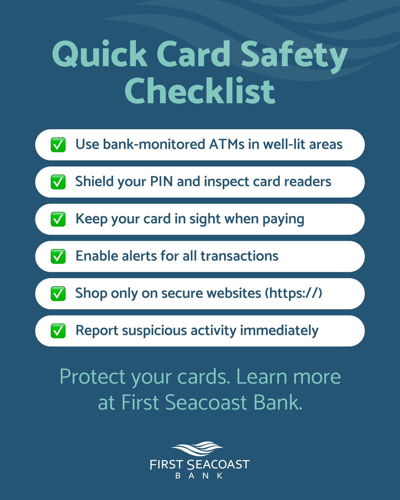 fsb-quick-card-safety-checklist